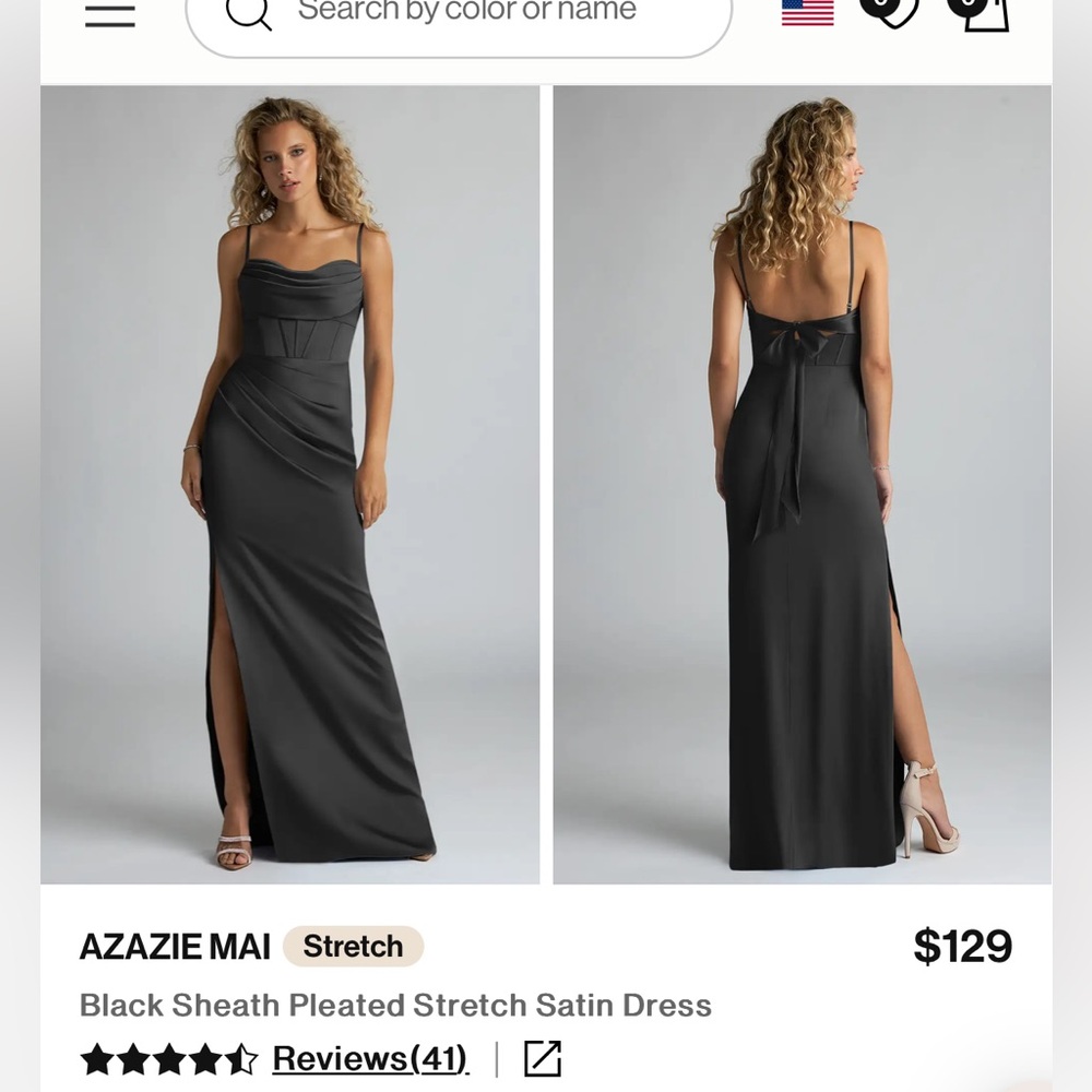 Black Azazie Dress
